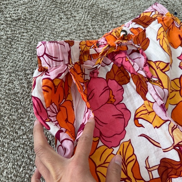 RACHEL ROY Floral Print Linen Shorts - Picture 6 of 6